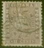 Rare Postage Stamp from British Guiana 1862 12c Purple SG48 Thin Paper Fine Used