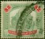 Old Postage Stamp from Fed of Malay States 1900 $2 Green & Carmine SG24 Good Used 'Registered Cancel'