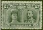 Rare Postage Stamp from Rhodesia 1910 2d Black & Slate  SG129var Gash in Ear Fine & Fresh Lightly Mtd Mint