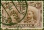 Rare Postage Stamp Rhodesia 1910 6d Brown & Purple SG145 Good Used