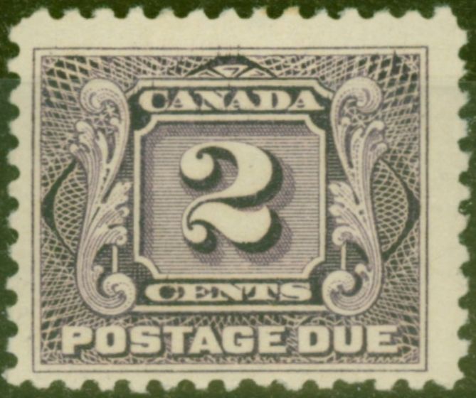Rare Postage Stamp from Canada 1917 2c Red-Violet SGD4 Fine Mtd Mint