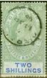 Valuable Postage Stamp from Gibraltar 1903 2s Green & Blue SG52 Good Used (2)