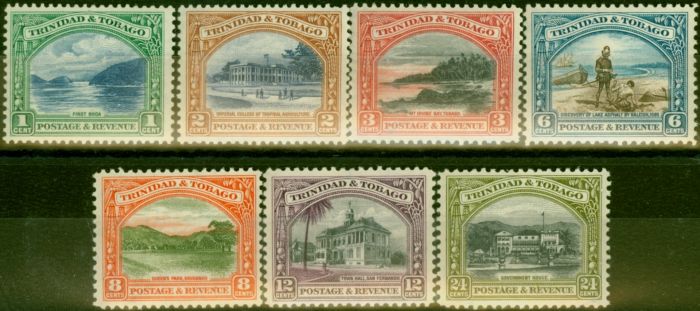 Rare Postage Stamp Trinidad & Tobago 1935 Set of 7 to 24c SG230-236 Fine VLMM