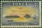 Rare Postage Stamp Tonga 1962 5s Orange-Yellow & Slate-Lilac SG014Var 'Official & Airmail' Omitted Fine LMM