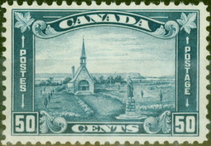 Old Postage Stamp Canada 1930 50c Blue SG302 Fine & Fresh MM