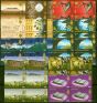 Collectible Postage Stamp from Pitcairn Islands 1969 set of 13 to 40c SG94-106 Superb MNH Blocks of 4
