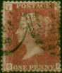 Old Postage Stamp GB 1864 1d Rose-Red SG43-44 Pl.215 S-F Fine Used