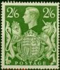 Rare Postage Stamp GB 1942 2s6d Yellow-Green SG476b Fine LMM