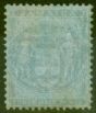 Old Postage Stamp from Jamaica 1857 1 1/2d Blue-Blue SGF4 Ave Mtd Mint