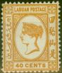 Valuable Postage Stamp from Labuan 1893 40c Brown-Buff SG47a Fine Mtd Mint (3)