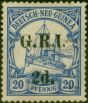 Valuable Postage Stamp New Guinea 1914 2d on 20pf Ultramarine SG4 Fine LMM