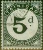 Old Postage Stamp Trinidad 1905 5d Slate-Black SGD14 Fine Used
