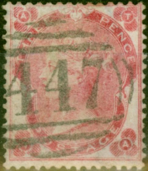 Collectible Postage Stamp GB 1862 3d Bright Carmine Rose SG76 Fine Used