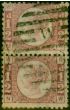 Valuable Postage Stamp from GB 1870 1/2d Rose-Red SG48 Pl.11 Fine Used Pair