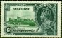 Old Postage Stamp from Gold Coast 1935 6d Green & Indigo SG115b Short Extra Flagstaff Fine Lightly Mtd Mint