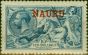 Collectible Postage Stamp Nauru 1916 10s Deep Bright Blue SG23d Good LMM