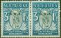 Valuable Postage Stamp from S.W.A 1935 3d + 1 1/2d Grey-GReen & Blue SG95 Fine Lightly Mtd Mint