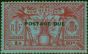 Collectible Postage Stamp New Hebrides 1925 10d Carmine-Blue SGD5 Fine MM