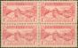 Collectible Postage Stamp from New Zealand 1925 Dunedin 1d Carmine-Rose SG464 V.F MNH Block of 4