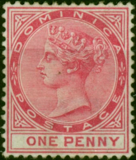 Dominica 1887 1d Rose SG22 Fine MM  Queen Victoria (1840-1901) Rare Stamps