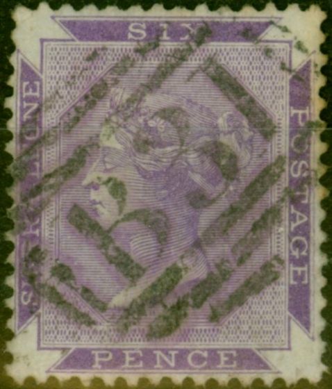 Old Postage Stamp Sierra Leone 1885 6d Dull Violet SG35 Fine Used