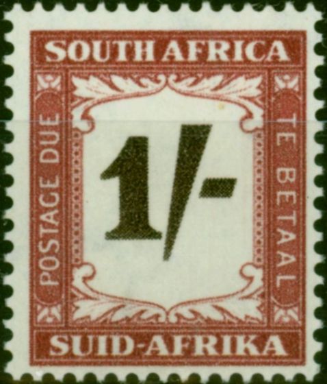 Collectible Postage Stamp South Africa 1958 1s Black-Brown & Purple-Brown SGD44 Fine LMM