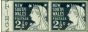 Collectible Postage Stamp N.S.W 1899 2 1/2d Prussian Blue SG303a Imperf Side Margin Pair Fine MM