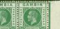 Valuable Postage Stamp from Gambia 1912 1/2d Green SG86avar Bisected M in Gambia in a Superb MNH Block of 12