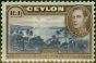 Old Postage Stamp Ceylon 1938 1R Blue-Violet & Chocolate SG395 Fine MM