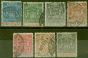 Collectible Postage Stamp from B.S.A.C Rhodesia 1892 set of 7 SG18-26 Good Used