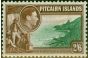 Rare Postage Stamp Pitcairn Islands 1940 2s6d Green & Brown SG8 Fine LMM