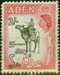 Collectible Postage Stamp Aden 1956 2s Black & Carmine-Red SG66 Fine MNH