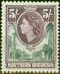 Rare Postage Stamp from Northern Rhodesia 1953 5s Grey & Dull Purple SG72 Fine LMM
