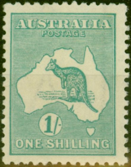 Collectible Postage Stamp Australia 1916 1s Blue-Green SG40 Fine & Fresh LMM