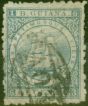 Valuable Postage Stamp from British Guiana 1867 6c Milky Blue SG92 P.10 Fine Used
