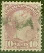 Collectible Postage Stamp from Canada 1876 10c Pale Lilac Magenta SG87 Fine Used (5)