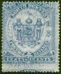 Rare Postage Stamp from North Borneo 1894 50c Chalky Blue SG82d Var Printed Both Sides One Inverted Fine Used