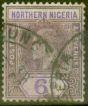 Collectible Postage Stamp from Northen Nigeria 1906 6d Dull Purple & Violet SG25a Chalk Paper Good Used