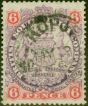 Old Postage Stamp from Rhodesia 1896 6d Mauve & Pink SG33 Fine Used