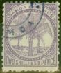 Rare Postage Stamp from Samoa 1886 2s6d Reddish Lilac SG26 P.12.5 Fine Used (2)
