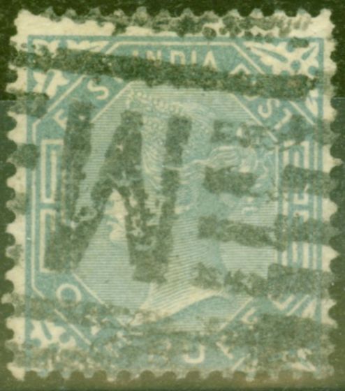 Old Postage Stamp from India 1874 1R Slate SG79 Good Used (1)
