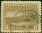 Collectible Postage Stamp Newfoundland 1910 8c Bistre-Brown SG101 Fine Used