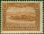 Old Postage Stamp Newfoundland 1931 8c Chestnut SG204 Fine MM