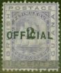 Old Postage Stamp from British Guiana 1881 2 on 12c Pale Violet SG155 Type 23 Fine Mtd Mint