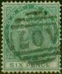 Valuable Postage Stamp Dominica 1877 6d Green SG8 Used Fine