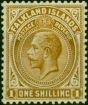 Falkland Islands 1921 1s Deep Ochre SG79 Fine MM (2) King George V (1910-1936) Old Stamps