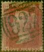 Old Postage Stamp GB 1864 1d Red SG43 Pl 91 (M-H) Fine Used