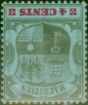 Old Postage Stamp Mauritius 1904 4c Black & Carmine-Blue SG143w Wmk Inverted Fine & Fresh MM