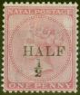 Collectible Postage Stamp from Natal 1877 1/2d on 1d Rose SG86 Type b Fine Mtd Mint