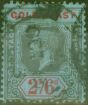 Old Postage Stamp from Gold Coast 1921 2s6d Black & Red-Blue SG81a Die II Good Used